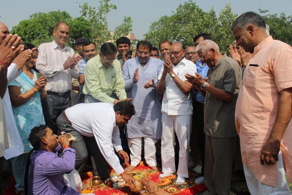 विधायक विपुल गोयल ने किया शिलान्यासद्वारा