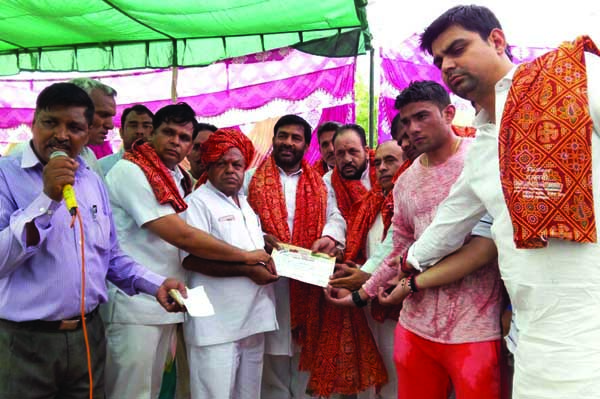 इण्डियन स्पोर्टस संघ ने किया लोकेश राजपूत का स्वागत