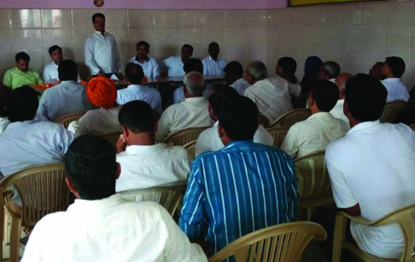 भाजपा की बैठक मदन पुजार के नेतृत्व में