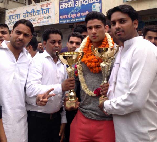अखिल क्षत्रीय महासभा ने किया विजेता लोकेश का स्वागत