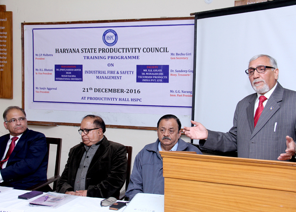Industrial Fire Safety Training @ HSPC:J.P. Malhotra