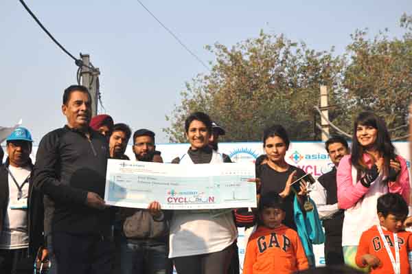 एशियन अस्पताल ने किया साइकिल प्रतियोगिता का आयोजन
