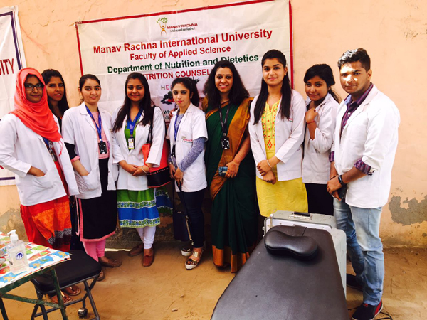 Free health camp in manav rachna