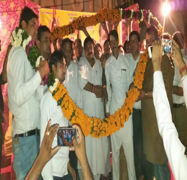 मंत्री विपुल गोयल ने किया परशुराम भवन का शिलान्यास