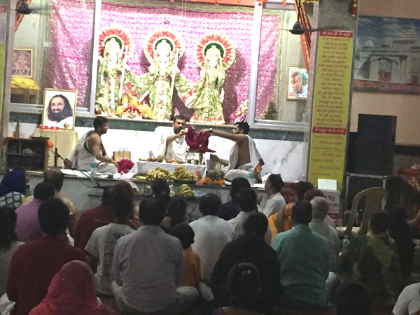ऑर्ट आफ लिविंग संस्था द्वारा 3 july से 7 aug तक रूद्र पूजा का आयोजन
