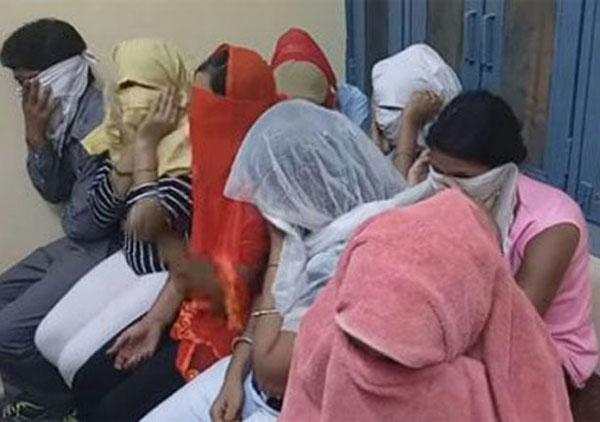 देह व्यापार कारोबार का हुआ भंडाफोड