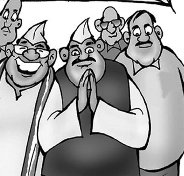 चश्में वाली पार्टी में घी वाले नेता का तडका