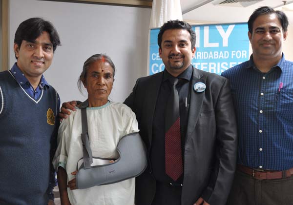 एशियन अस्पताल के डाॅक्टरों ने फरीदाबाद का पहला कोहनी प्रत्यारोपण किया
