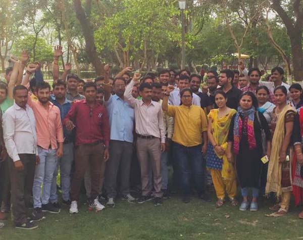 protest contuine aginst haryana goverment
