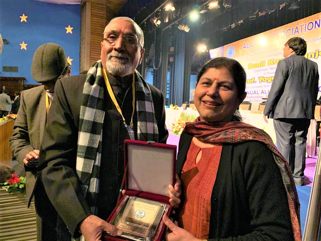 डीएलएफ इंडस्ट्रीयल एसोसिएशन के प्रधान जे पी मल्होत्रा को किया गया सम्मानित