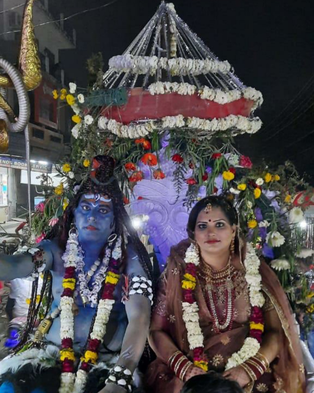 वैष्णोदेवी मंदिर से निकाली भव्य शोभा यात्रा प्रधान जगदीश भाटिया ने किया अतिथियों का स्वागत